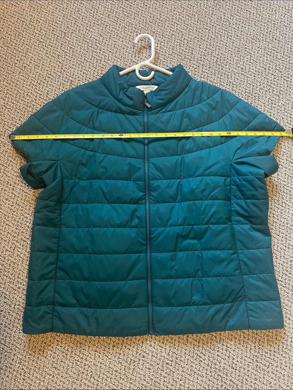 Coldwater Creek Wanderlite Cap Sleeve Puffer Vest